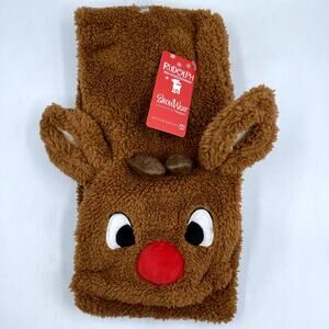 Dept 56 Rudolph Scarf SnowWear Snowpinions Red-Nosed Reindeer NWT